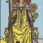 Rider-Waite, Queen of Wands