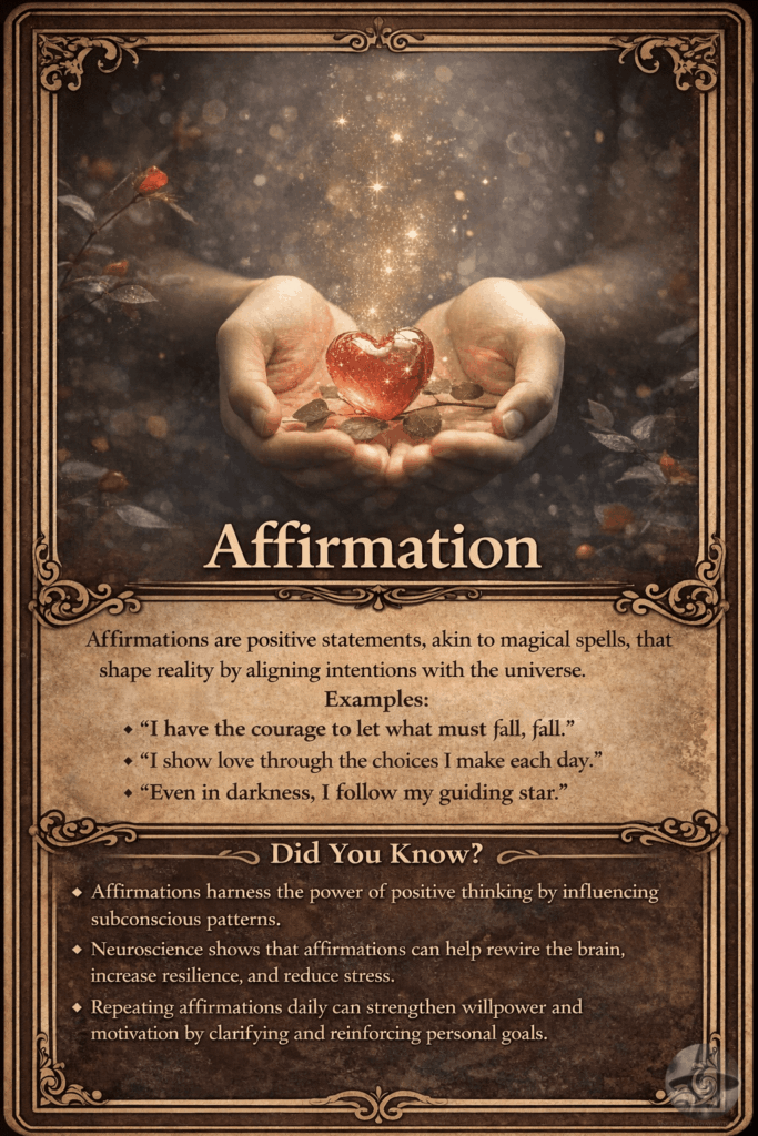 Affirmation - card Affirmation - card