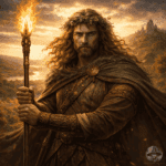 Lugh with flaming spear